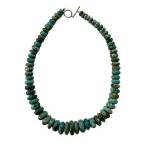 Genuine Turquoise Bead Necklace